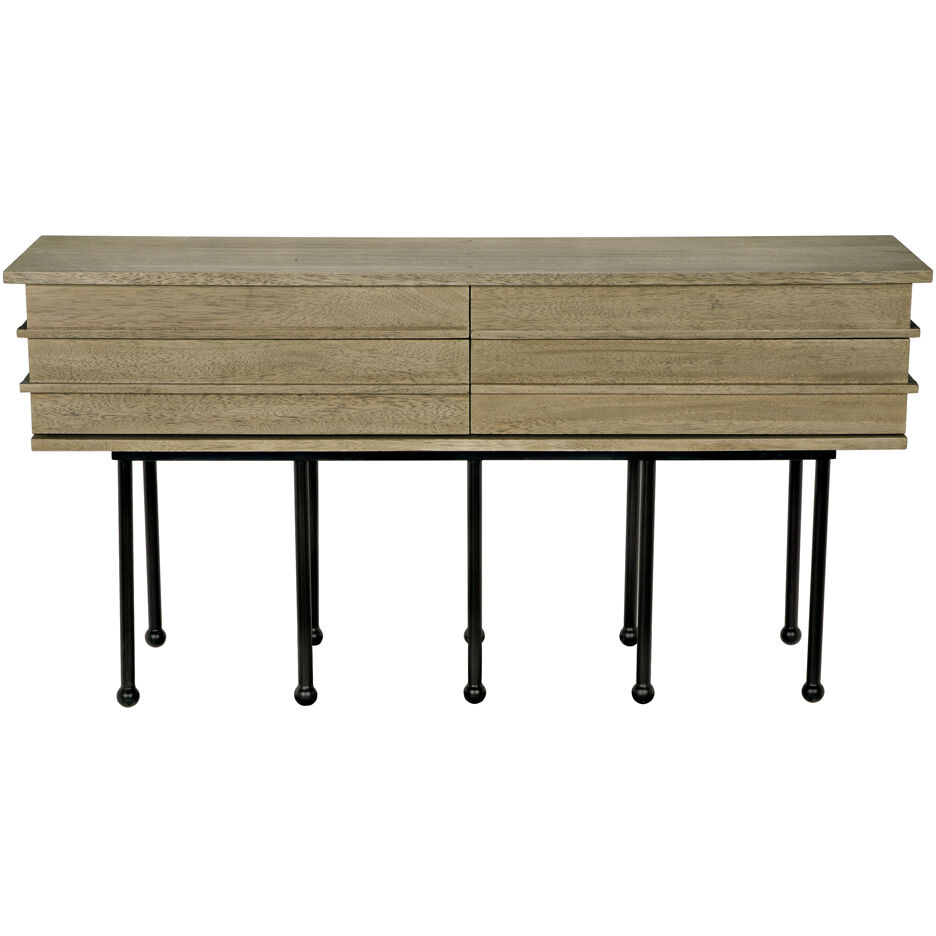 Oliver 60 X 16 inch Washed Walnut Console
