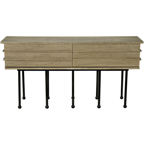Oliver 60 X 16 inch Washed Walnut Console