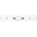 Atomo 5 Light 38 inch Chrome Vanity Light Wall Light