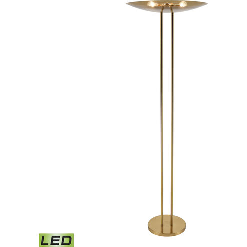 Marston 72 inch 9.00 watt Aged Brass Floor Lamp Portable Light