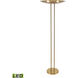 Marston 72 inch 9.00 watt Aged Brass Floor Lamp Portable Light