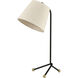 Pine Plains 25 inch 60 watt Black with Antique Brass Table Lamp Portable Light