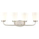 Winslow 4 Light 28 inch Brushed Nickel Vanity Light Wall Light