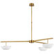 AERIN Valencia LED 54 inch Hand-Rubbed Antique Brass Chandelier Ceiling Light, Extra Large
