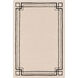 Intermezzo 36 X 24 inch Neutral and Black Area Rug, Wool and Tencel