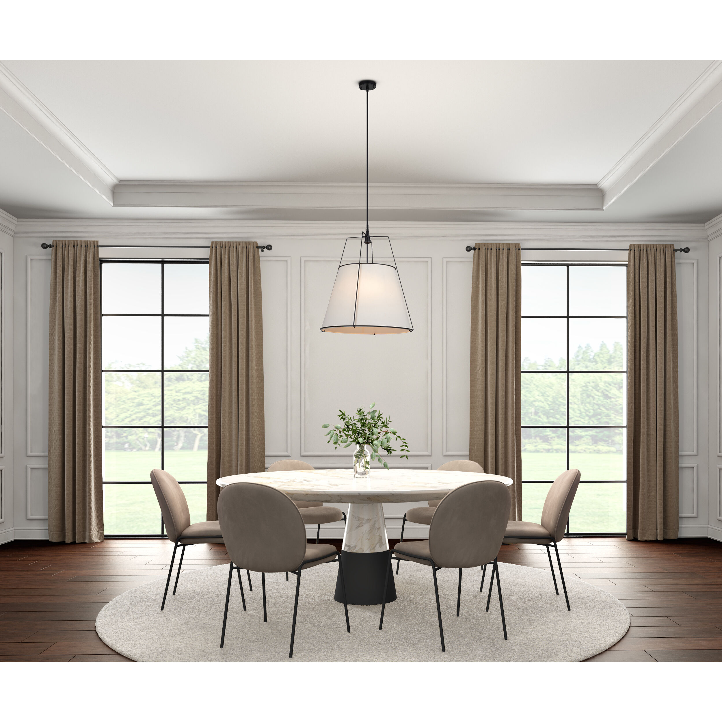 Pullman LED 20.8 inch Black Pendant Ceiling Light