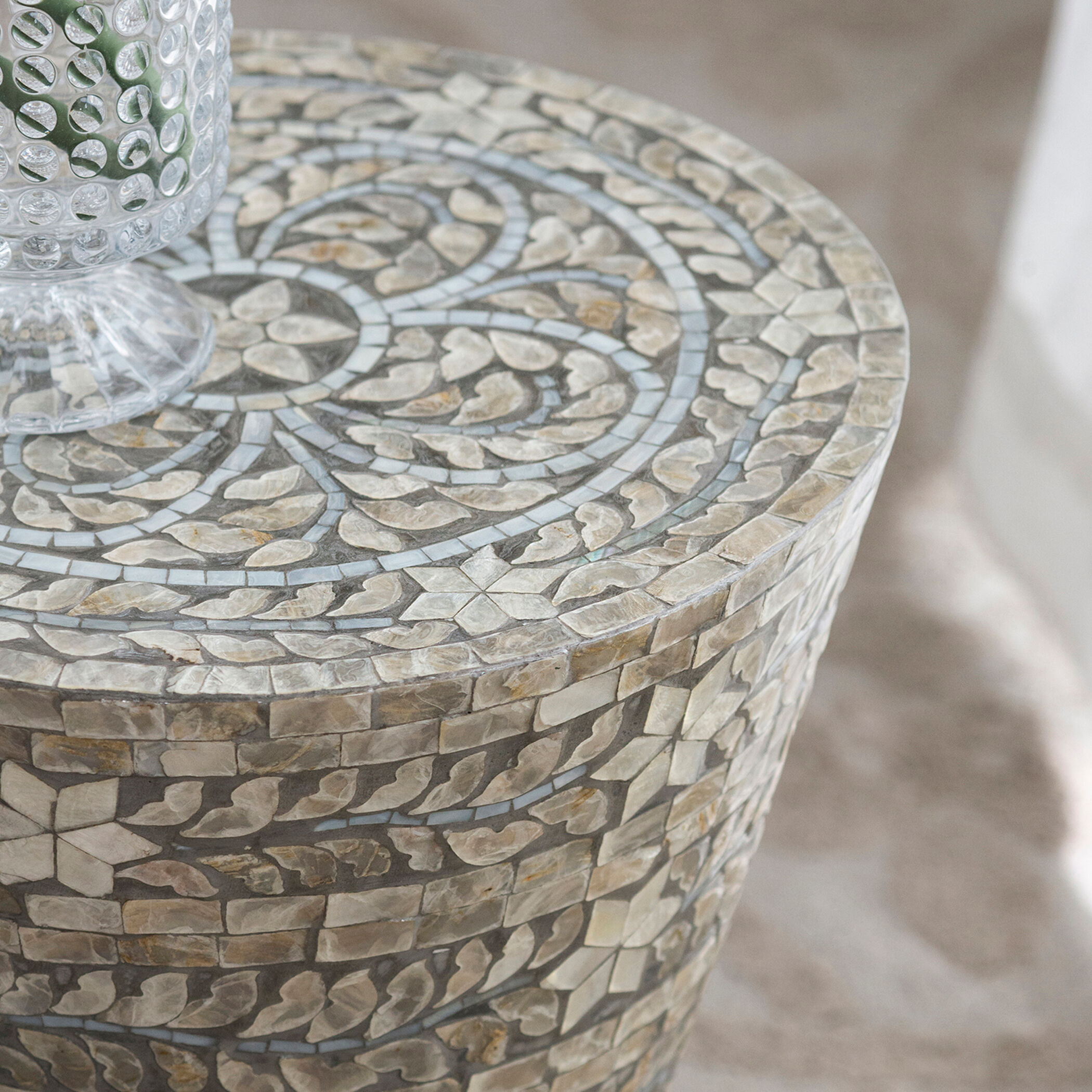 Anita 18.9 inch Cream Stool