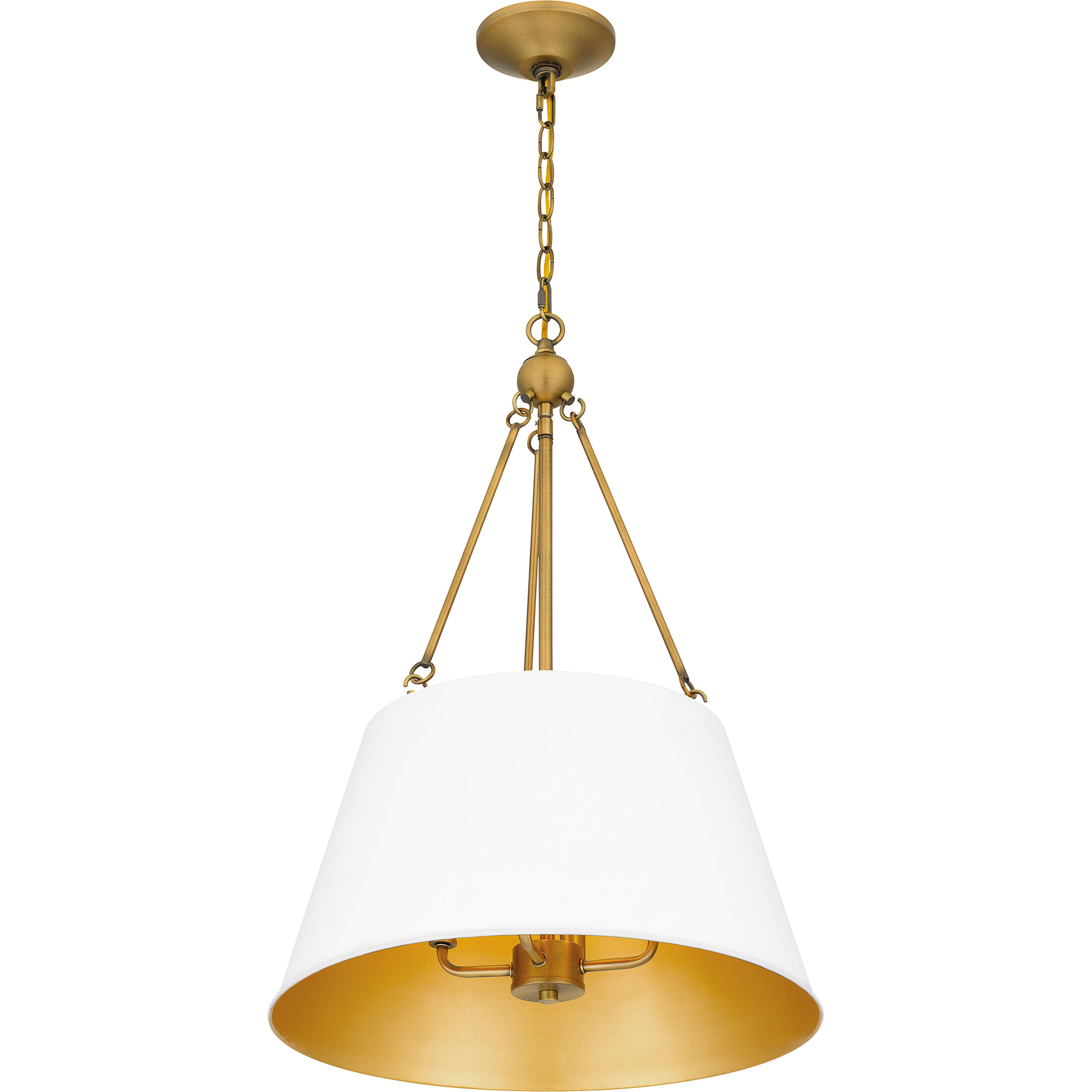 Aberdale 4 Light 19 inch White Lustre Pendant Ceiling Light