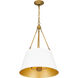 Aberdale 4 Light 19 inch White Lustre Pendant Ceiling Light