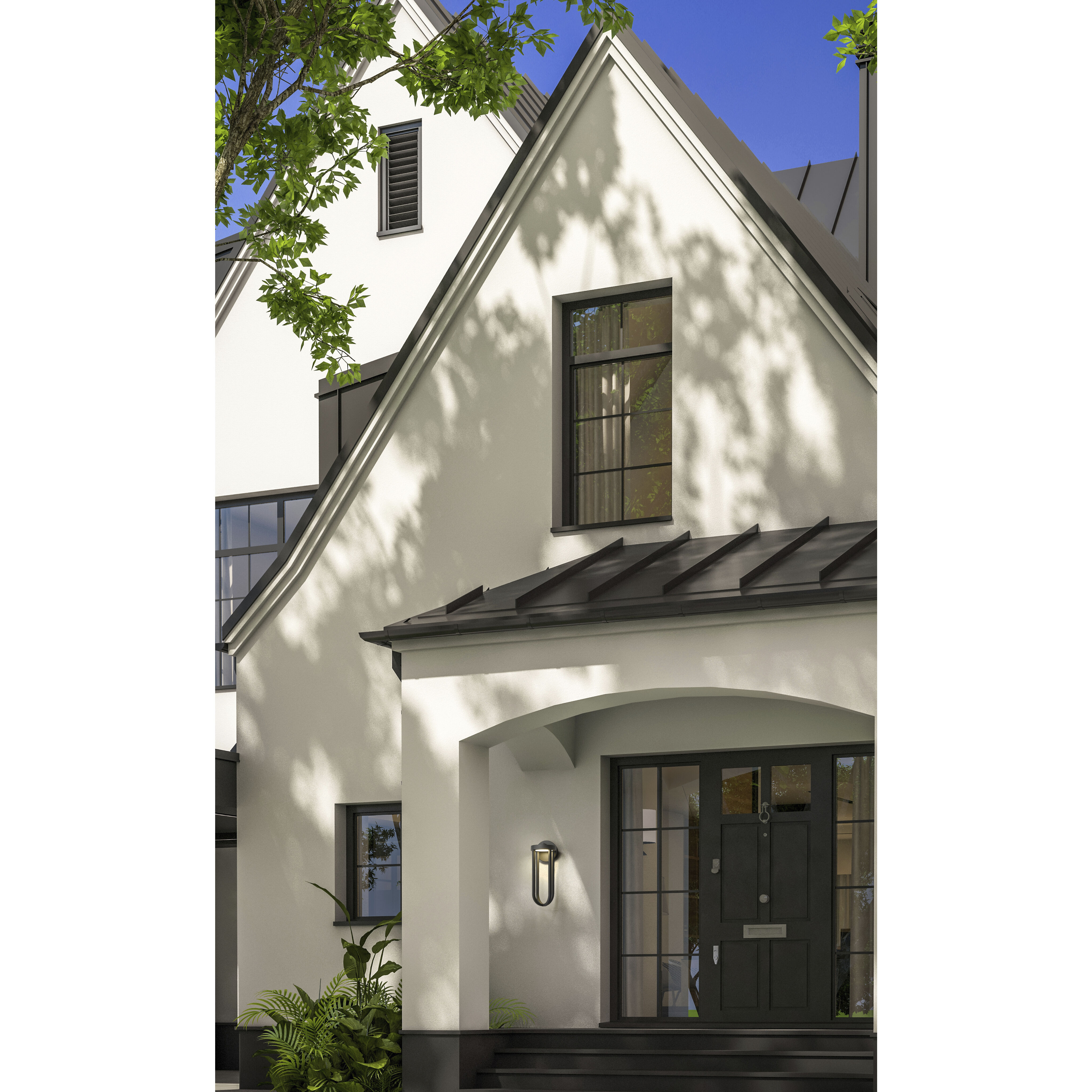 Leland LED 24 inch Sand Black Outdoor Wall Light