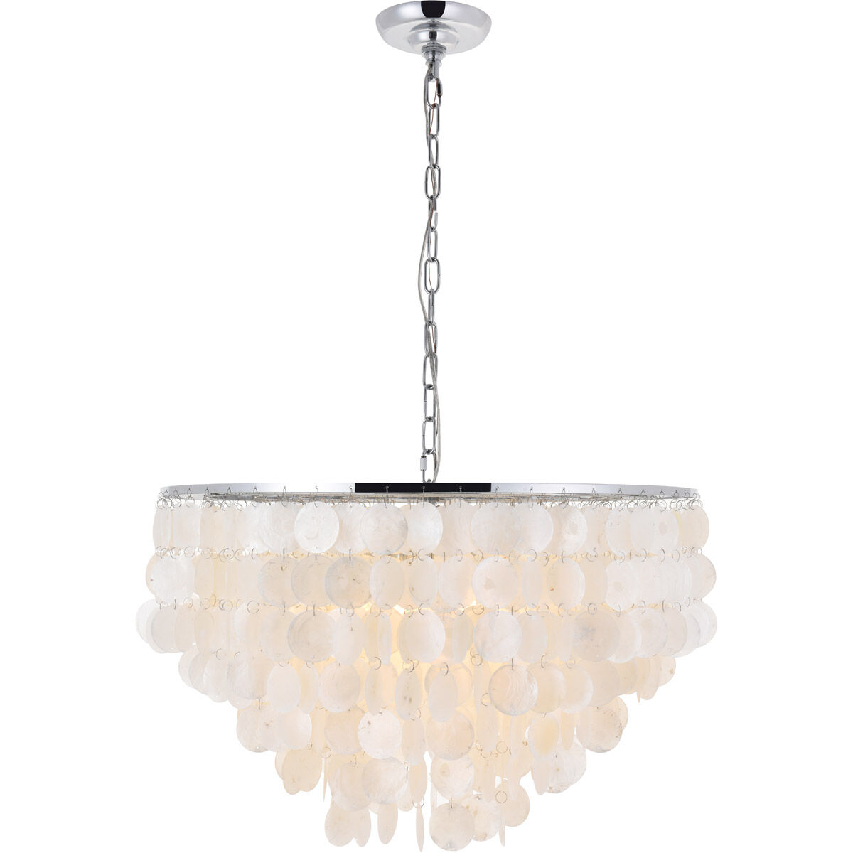 Selene 6 Light 26 inch Chrome Pendant Ceiling Light 