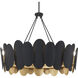 Vailen 12 Light 36 inch Dark Matte Black Pendant Ceiling Light