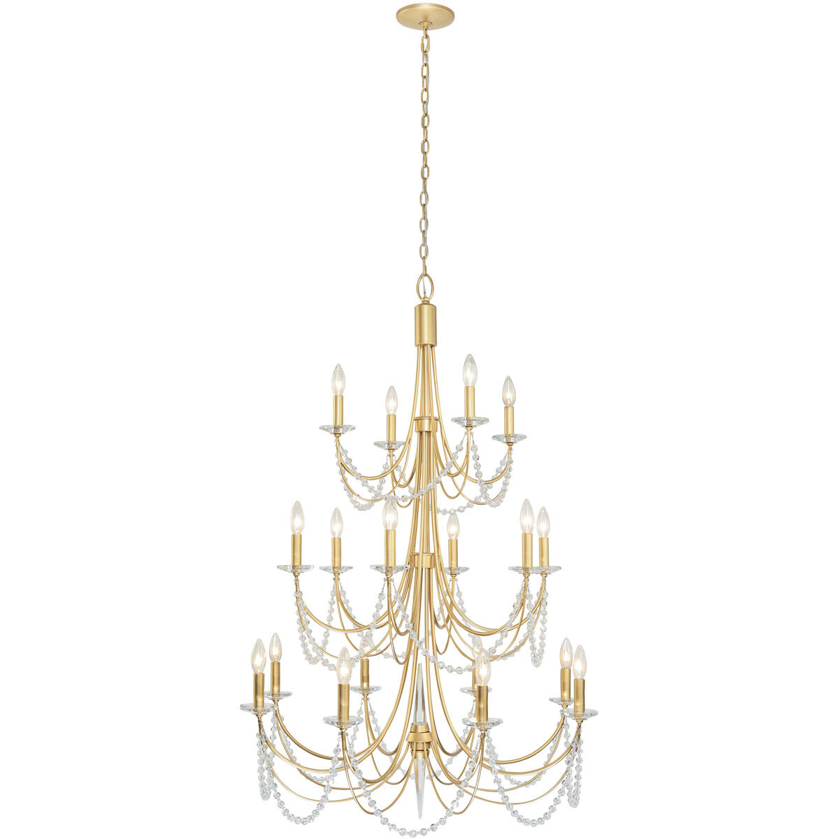 Brentwood 18 Light 32 inch Gold Chandelier Ceiling Light