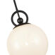 Fiore 1 Light 9.88 inch Matte Black Pendant Ceiling Light