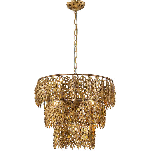 Coral Luxe 4 Light 20 inch Gold Pendant Ceiling Light