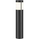 Independence 12 AC/DC 2.75 watt Textured Black Round Bollard in 3000K