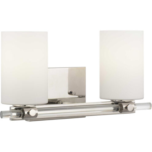 Lisbon 2 Light 18 inch Polished Nickel Bath Vanity Wall Light, Design Series