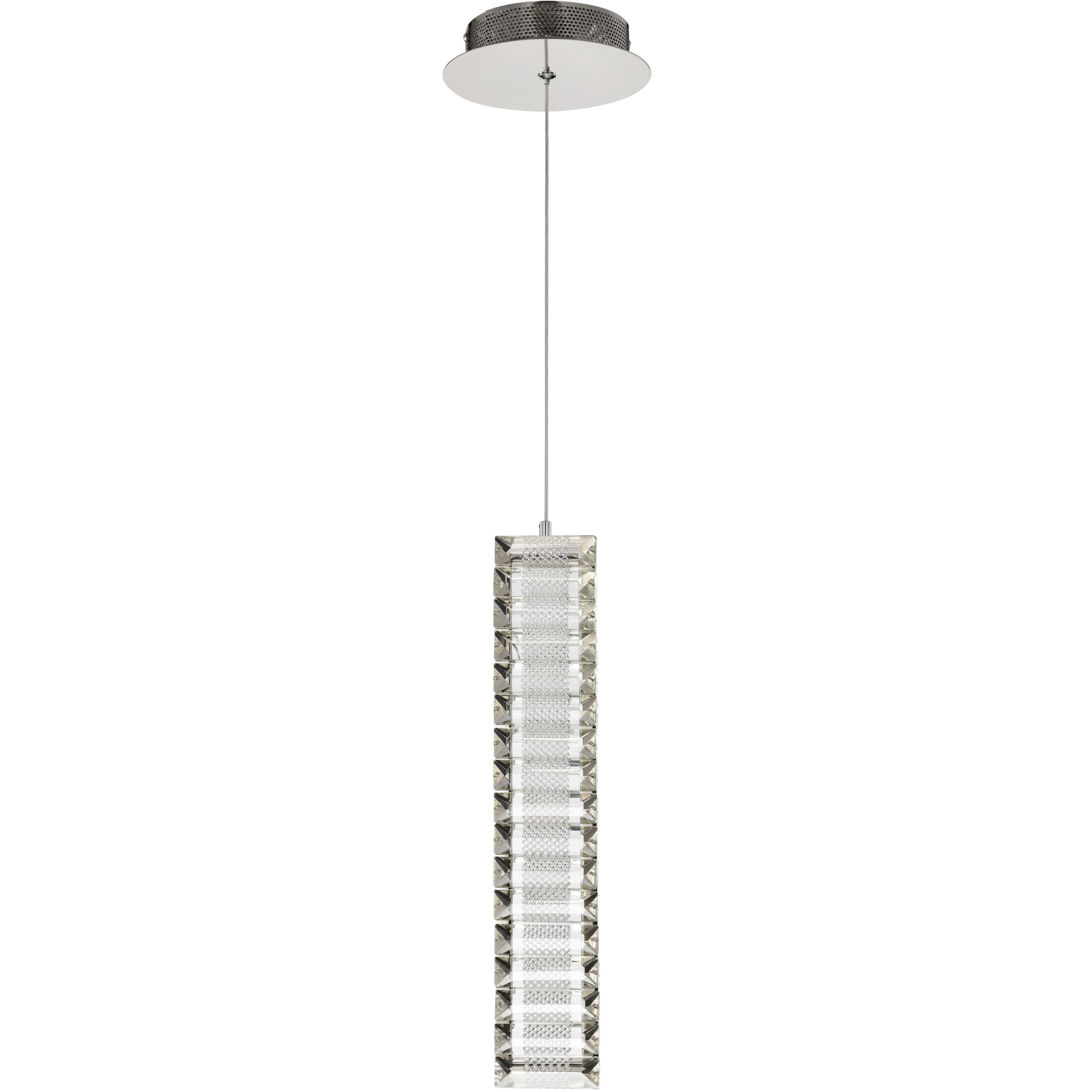 Nova LED 1.38 inch Polished Nickel Pendant Ceiling Light