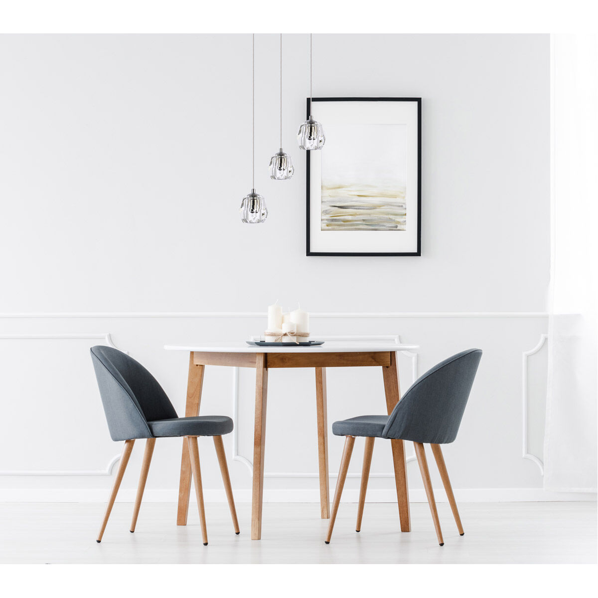 Eren 3 Light 12 inch Chrome Pendant Ceiling Light