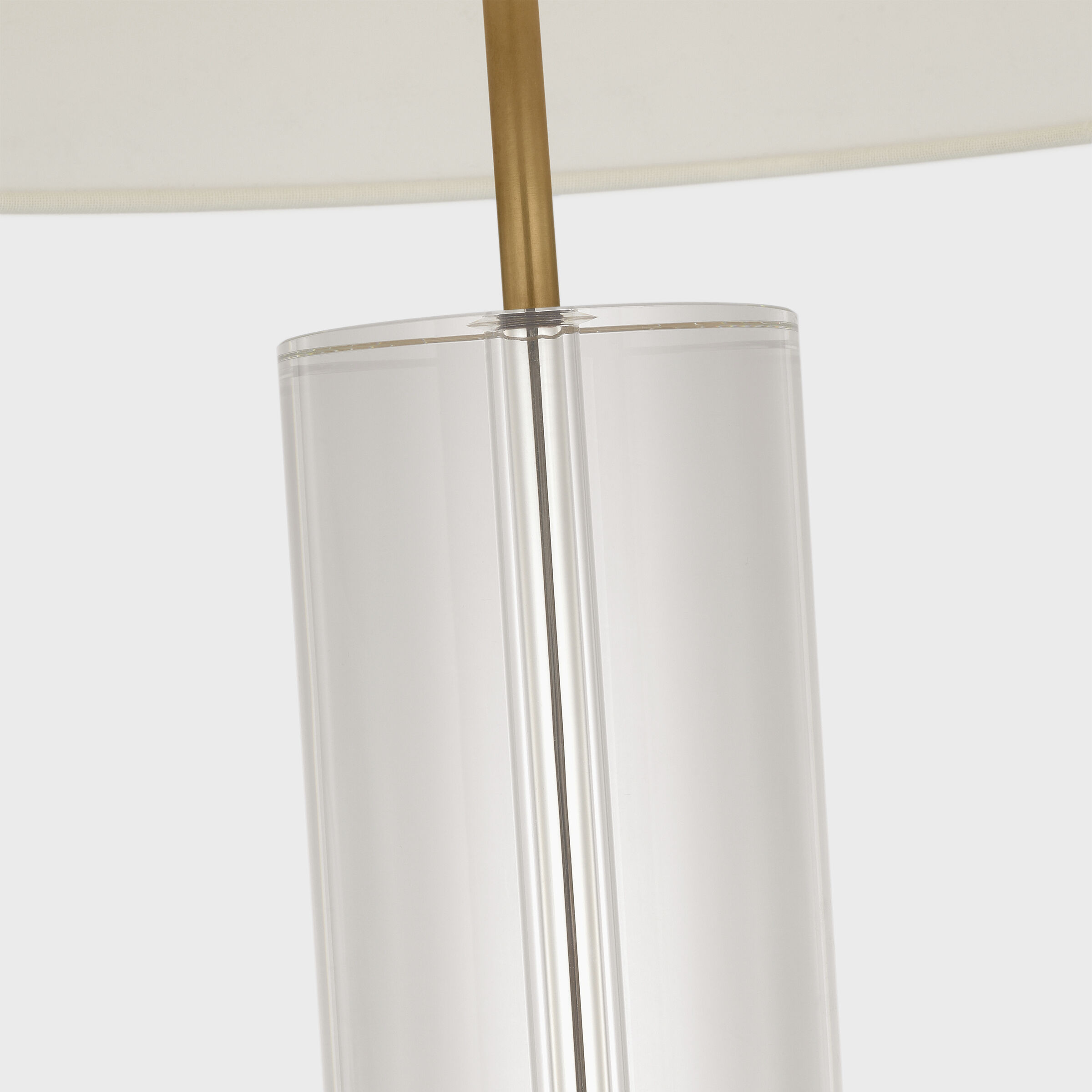 AERIN Lineham 29.5 inch 5.00 watt Crystal and Hand-Rubbed Antique Brass Cordless Table Lamp Portable Light