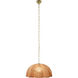 Rosemary 1 Light 24 inch Antique Brass Pendant Ceiling Light, Inline