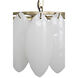 Lotus 4 Light 20 inch Antique Brass Chandelier Ceiling Light