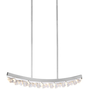 Arcus 1 Light 32 inch Polished Nickel Linear Pendant Ceiling Light