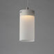 Highball LED 4.25 inch Satin Nickel Mini Pendant Ceiling Light in Translucent Frost