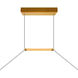 Himalayas LED 48 inch Brass Island/Pool Table Light Ceiling Light