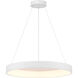 Conc LED 24 inch Matte White Pendant Ceiling Light
