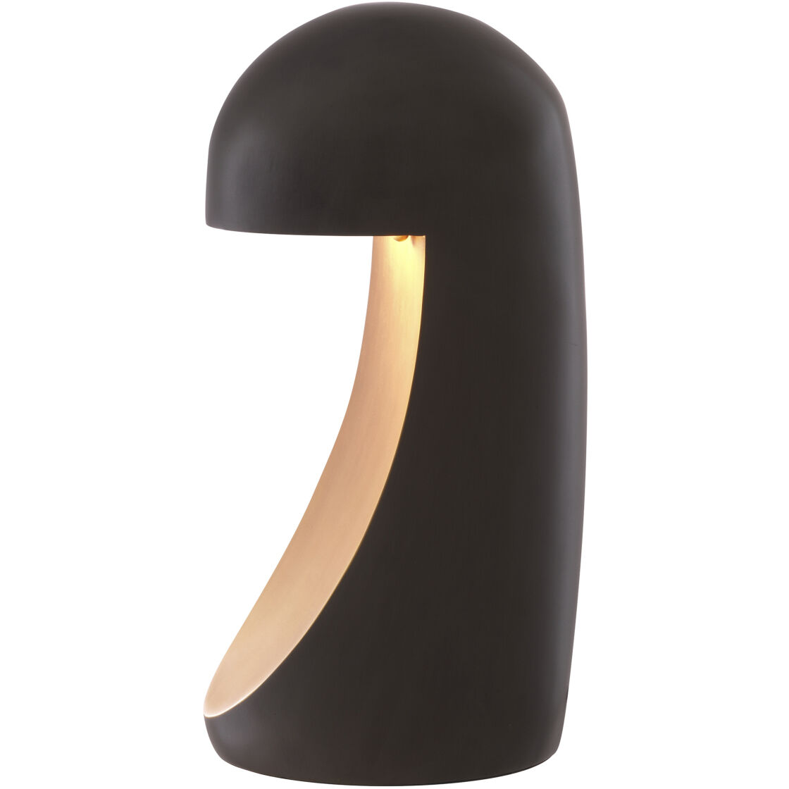 Arion 15.75 inch 3 watt Bronze Highlight with Antique Brass Table Lamp Portable Light