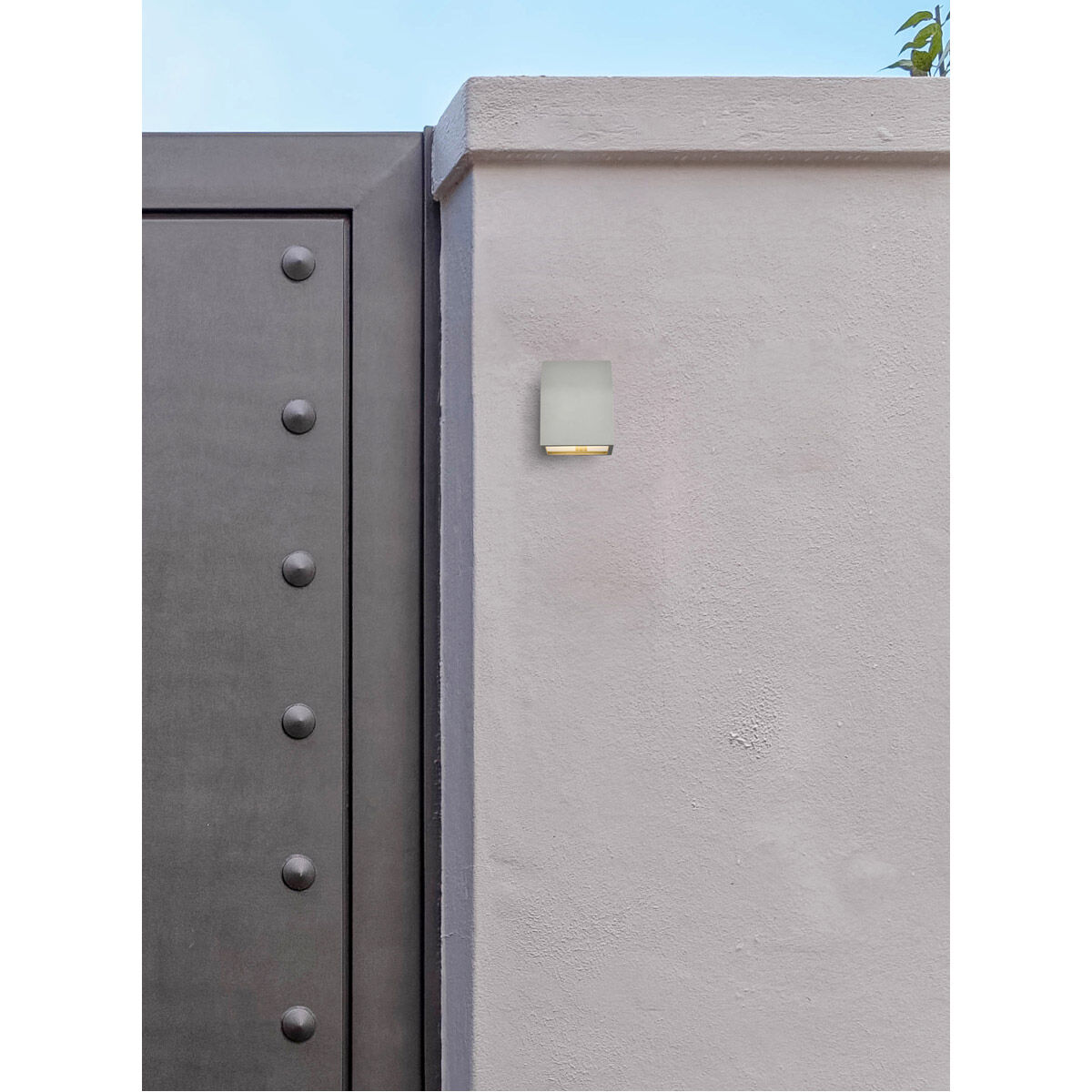 Raine 6 inch Silver Outdoor Wall Light