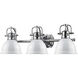 Yep Duncan Vanity Wall Light in Chrome, White