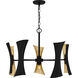 Myla 10 Light 27.25 inch Matte Black Chandelier Ceiling Light