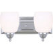 Madison 2 Light 14 inch Chrome Vanity Light Wall Light