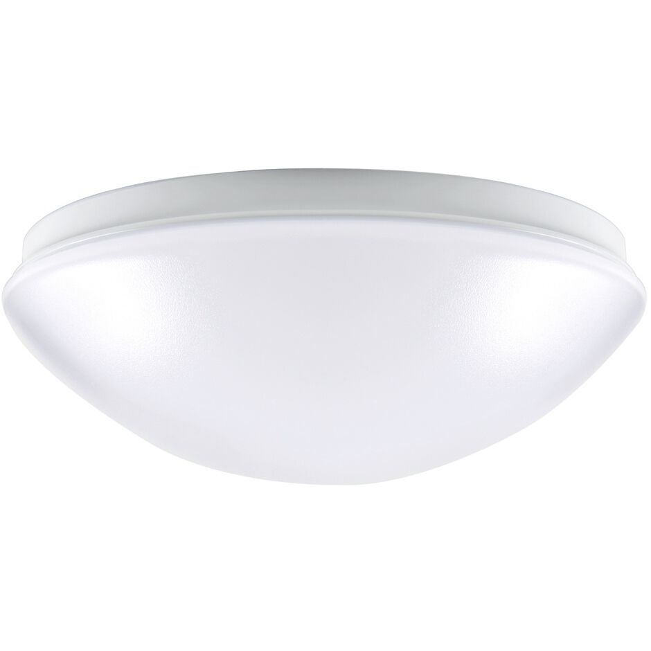 EnviroLite LED 10.75 inch White Puff Flush Mount Ceiling Light