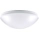 EnviroLite LED 10.75 inch White Puff Flush Mount Ceiling Light