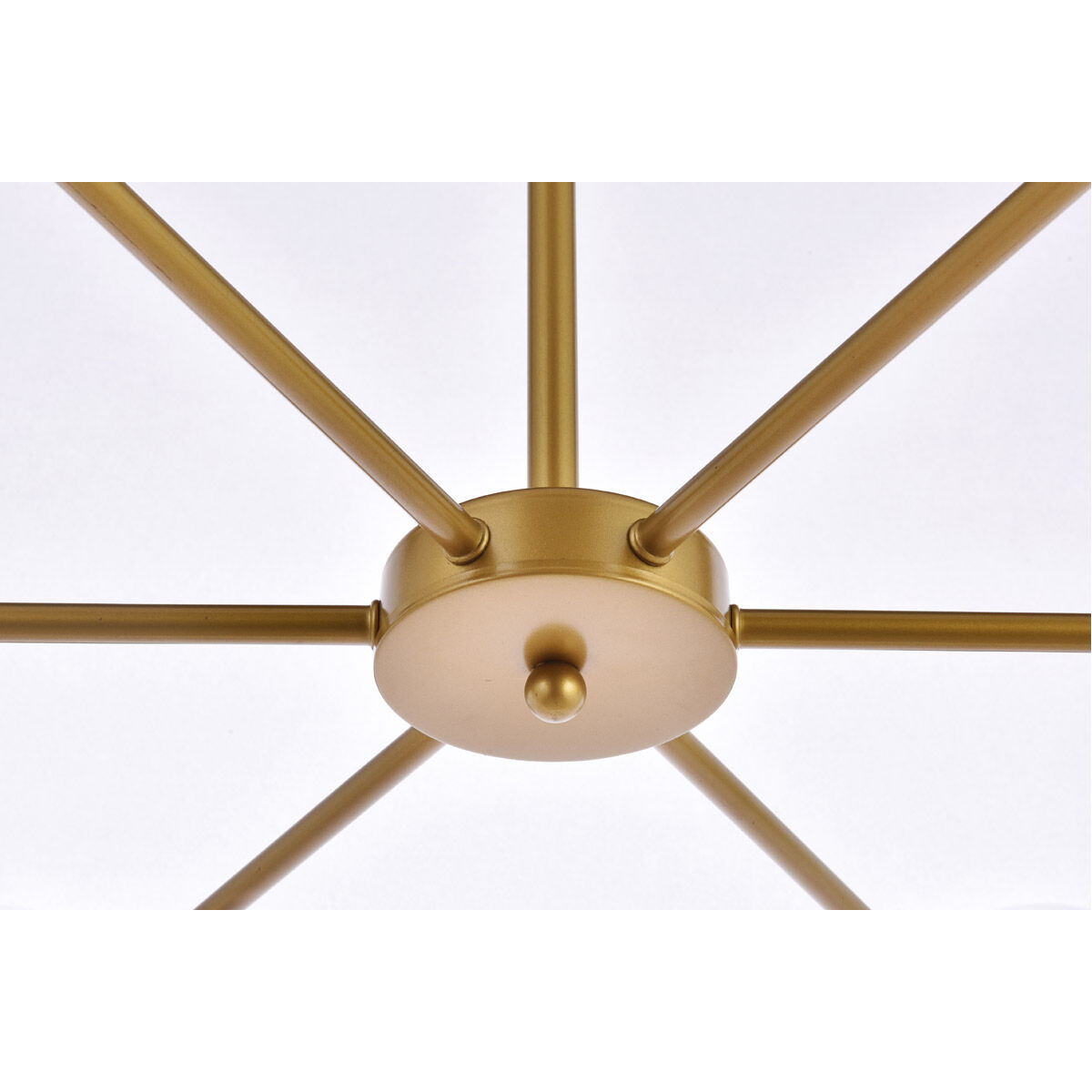 Briggs 6 Light 36 inch Brass Pendant Ceiling Light