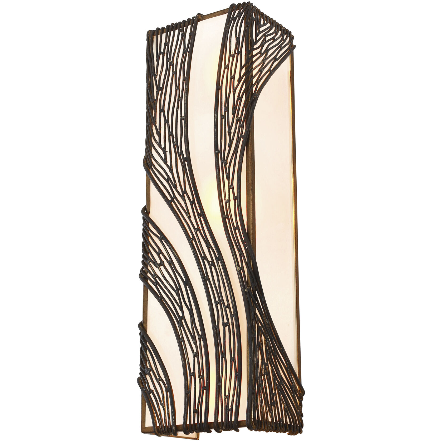 Flow 3 Light 6.5 inch Hammered Ore Wall Sconce Wall Light