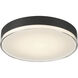 Mona 15.75 inch Matte black Flush Mount Ceiling Light