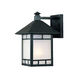 Artisan 1 Light 11 inch Matte Black Exterior Wall Mount