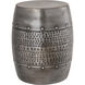 Corwell 20 inch Antique Nickel Accent Stool