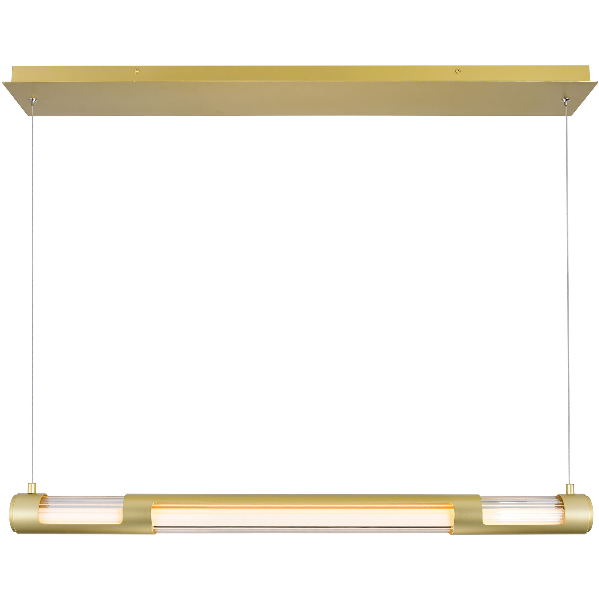 Neva LED 36 inch Satin Gold Island/Pool Table Light Ceiling Light