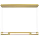 Neva LED 36 inch Satin Gold Island/Pool Table Light Ceiling Light