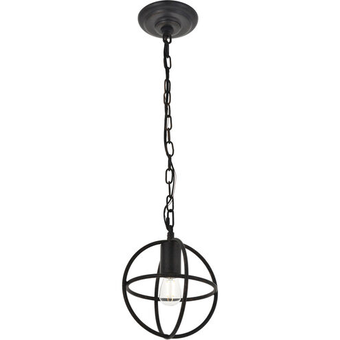 Octavia 1 Light 7.9 inch Dark Brown Pendant Ceiling Light in Dark Bronze