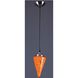 Pazzo 1 Light 6 inch Satin Nickel with Orange Pendant Ceiling Light