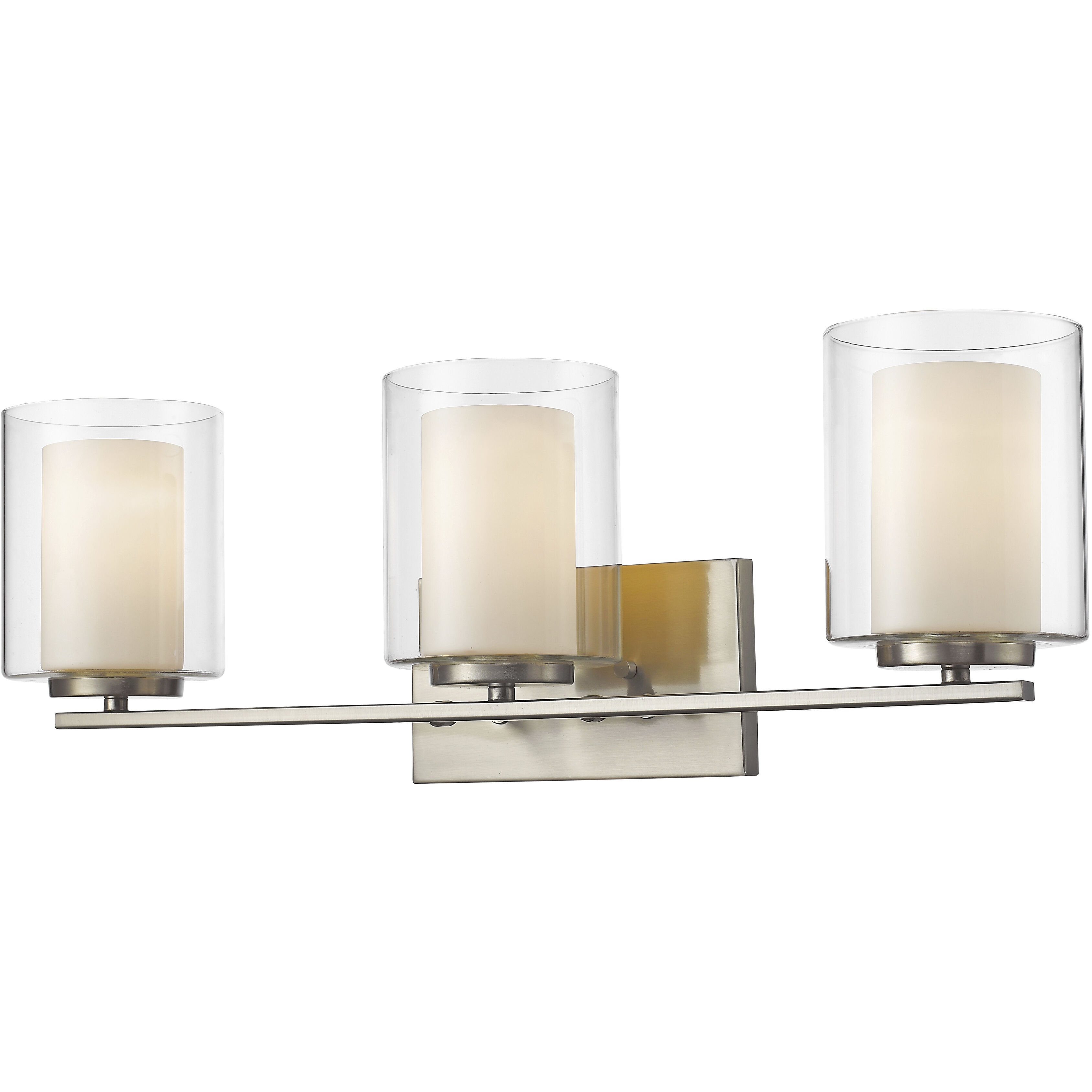 Willow 3 Light 24 inch Brushed Nickel Vanity Wall Light