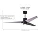 Atlas Super Janet 60 inch Gloss White with Matte White Blades Ceiling Fan, Atlas