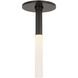 Kelly Wearstler Rousseau LED 1 inch Bronze Monopoint Flush Mount Ceiling Light