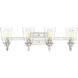 Neighborhood Grace 4 Light 28 inch Brushed Polished Nickel Vanity Light Wall Light, Neighborhood Collection
